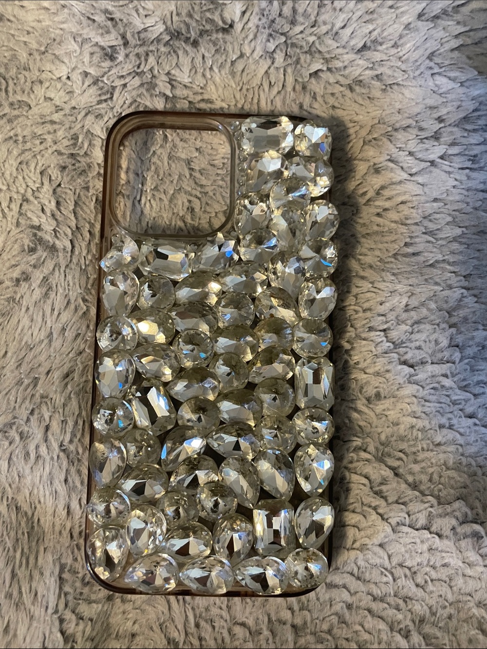 Clear Crystal Bling Phone Case - Clear Rhinestone/Gem Studs IPhone 14 Pro